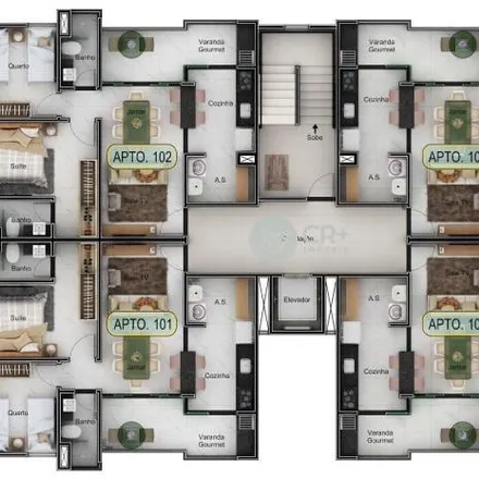 Buy this 2 bed apartment on Rua Cincinnati in Novo Mundo, Uberlândia - MG