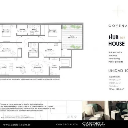 Buy this 3 bed apartment on Avenida Pedro Goyena 836 in Caballito, C1424 ALD Buenos Aires