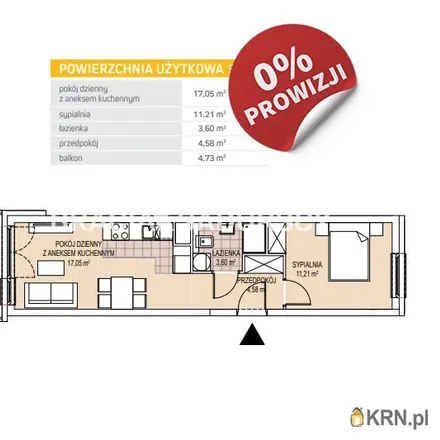 Buy this 2 bed apartment on Generała Henryka Kamieńskiego in 30-651 Krakow, Poland