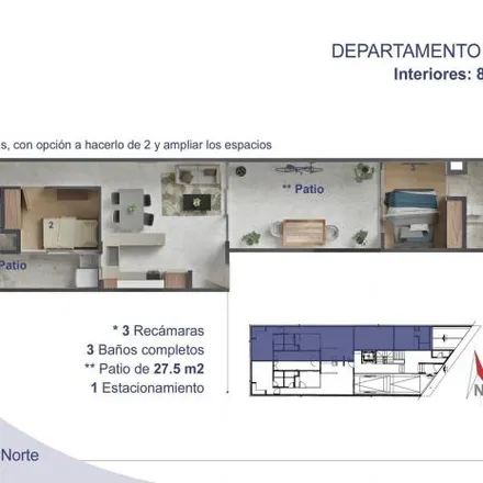 Buy this 2 bed apartment on Calle Ajusco in Benito Juárez, 03303 Mexico City
