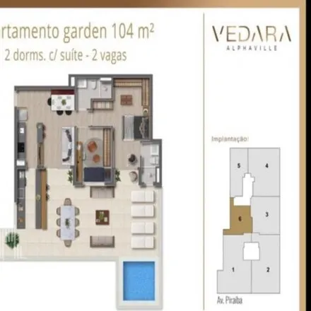 Buy this 2 bed apartment on Paroquia Nossa Senhora de Lourdes in Avenida Piraíba 432, Barueri - SP