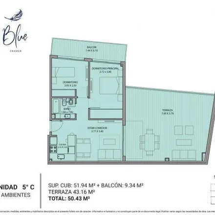 Buy this 2 bed apartment on José Pascual Tamborini 2901 in Núñez, C1430 FBM Buenos Aires