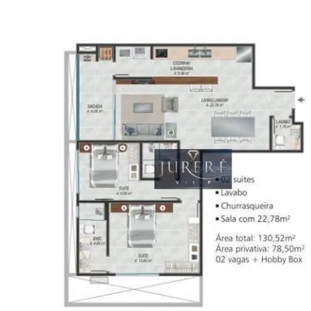 Buy this 2 bed apartment on Avenida das Raias 471 in Jurerê Internacional, Florianópolis - SC