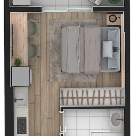 Buy this 2 bed apartment on Rua José Loureiro 770 in Centro, Curitiba - PR