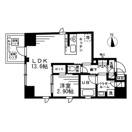Image 2 - 2 Asakusa-dori Avenue, 松が谷, Taito, 110-8766, Japan - Apartment for rent