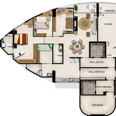 Buy this 3 bed apartment on Rua Doutor Genaro Guimarães 219 in Casa Amarela, Recife - PE