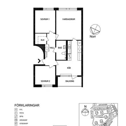 Rent this 3 bed apartment on Jökelvägen 14 in 806 32 Gävle, Sweden