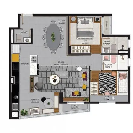 Buy this 2 bed apartment on Assembléia de Deus in Rua Alice Manholer Piteri 307, Jardim Bela Vista