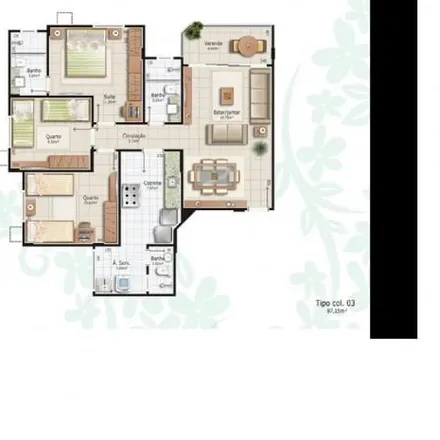 Buy this 3 bed apartment on Rua Doutor Aurélio Francisco Gomes in Pq. Flamboyant II, Campos dos Goytacazes - RJ