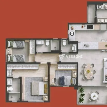 Buy this 3 bed apartment on Rua Almirante Tamandaré 953 in Alto da Rua XV, Curitiba - PR