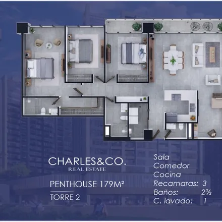 Buy this studio apartment on The Park Toreo in Calle Manuel Doblado, América