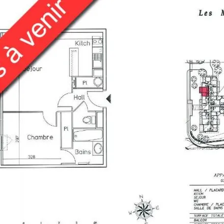 Rent this 2 bed apartment on 20 Rue du Courbet in 31490 Léguevin, France