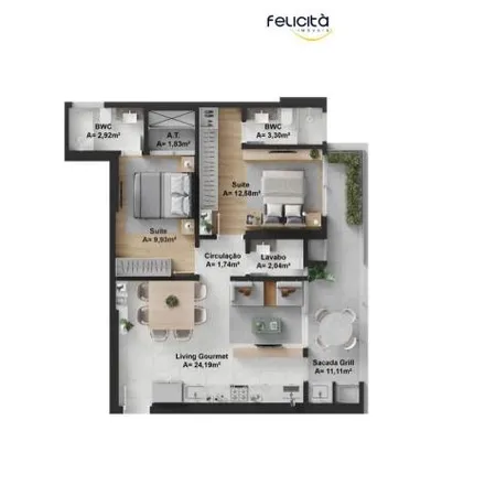 Buy this 2 bed apartment on Avenida Osvaldo Reis in Praia Brava, Itajaí - SC