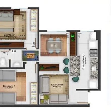 Buy this 2 bed apartment on Rua José Kleina 915 in Almirante Tamandaré - PR, 82410-530