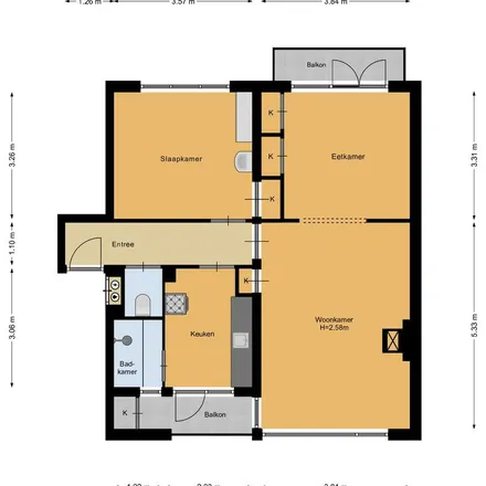 Rent this 3 bed apartment on Berlagelaan 281 in 1222 JW Hilversum, Netherlands
