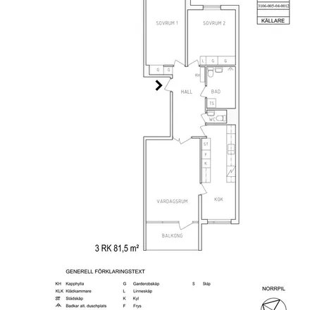 Rent this 3 bed apartment on Norra Köpmangatan 23 in 803 20 Gävle, Sweden