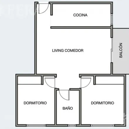 Buy this 2 bed apartment on Bahía Blanca 610 in Partido de Avellaneda, 1875 Wilde