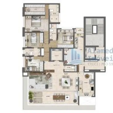 Buy this studio apartment on BIKE TRILHA - VILA DA SERRA in Alameda do Ingá 222, Village Terrasse