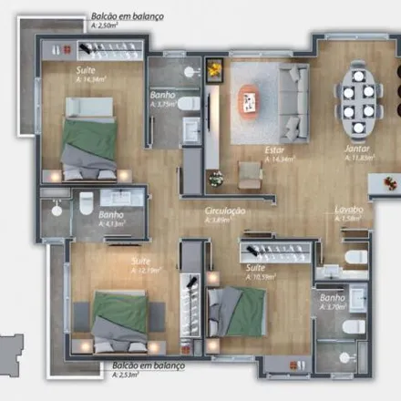 Buy this 3 bed apartment on Rua Nações Unidas in Bavaria, Gramado - RS
