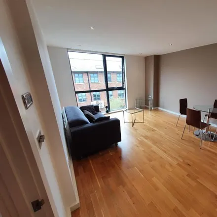 Rent this 1 bed apartment on Flint Glass Wharf in 35 Radium Street, Manchester