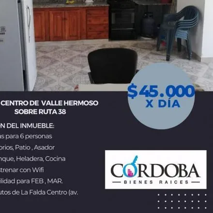 Rent this 3 bed apartment on Vagón Anaranjado de Valle Hermoso in Ruta Nacional 38 Monseñor Angelelli, Villa Los Ángeles