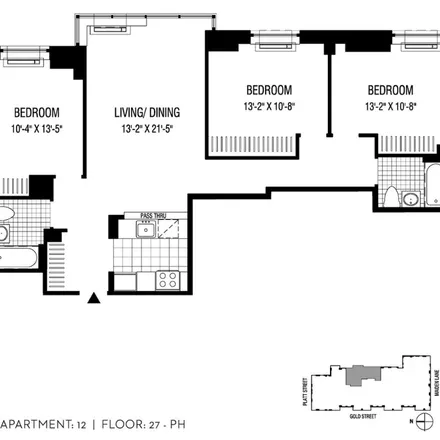 Image 3 - NYC Housing Preservation and Development (HPD), 100 Gold Street, New York, NY 10038, USA - Apartment for rent