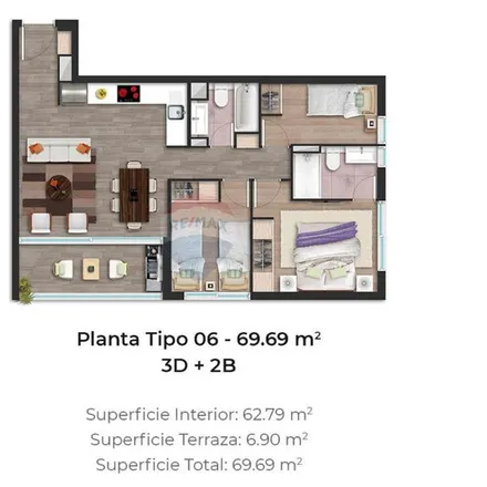 Buy this 3 bed apartment on Escuela Basica The New School in Madreselvas 4426, 781 0677 Provincia de Santiago