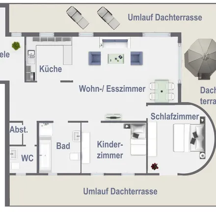 Rent this 3 bed apartment on Wilhelmstraße 34 in 53840 Troisdorf, Germany