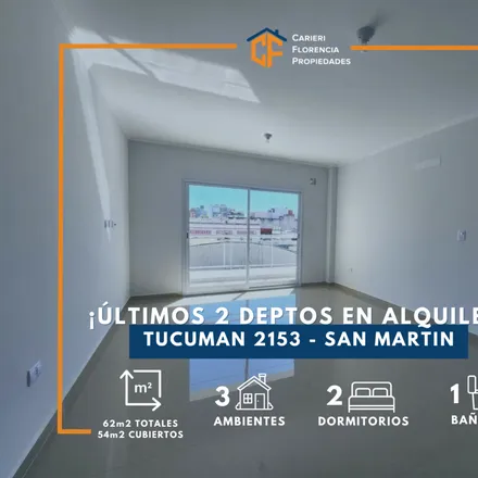 Rent this 2 bed condo on 93 - Tucumán 2157 in Partido de General San Martín, B1650 CSO General San Martín