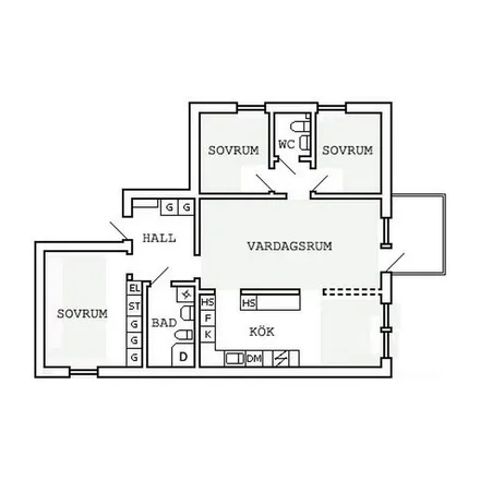 Rent this 4 bed apartment on Norra Esplanaden in 953 31 Haparanda, Sweden