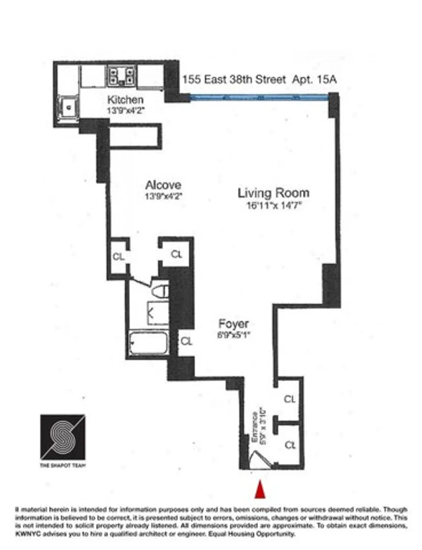 155 East 38th Street, New York, NY 10016, USA | Studio apartment for rent
