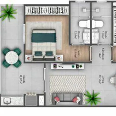 Buy this 2 bed apartment on Rua José Joaquim dos Santos in Centro, Itajaí - SC