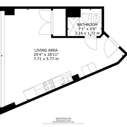 Rent this studio apartment on NHC 2 in Amalgamated Drive, London