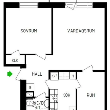 Rent this 2 bed apartment on Montörvägen 7 in 168 31 Stockholm, Sweden