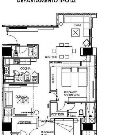 Rent this 2 bed apartment on Paseo Santa Lucía in Centro, 64820 Monterrey