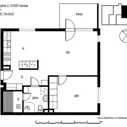 Rent this 2 bed apartment on Kuudestie 2 in 01520 Vantaa, Finland