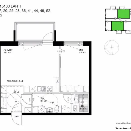Rent this 2 bed apartment on Radanpää 6 in 15100 Lahti, Finland