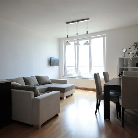 Rent this 2 bed apartment on Prague Towers in Bašteckého, 155 00 Prague