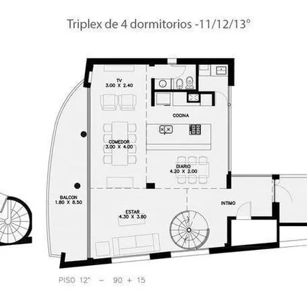 Buy this 4 bed apartment on Facultad de Ciencias Económicas y Estadística - UNR in Bulevar Nicasio Oroño, Parque
