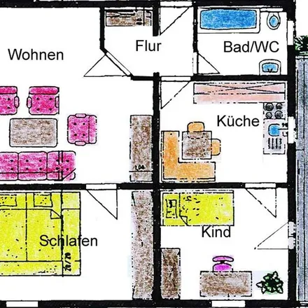 Rent this 1 bed apartment on Wetzlarer Platz in 98693 Ilmenau, Germany