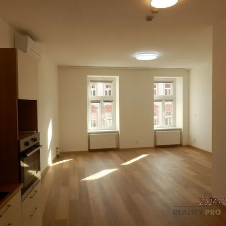 Rent this 1 bed apartment on Vinotéka Na Hybešce in Hybešova 24, 659 37 Brno
