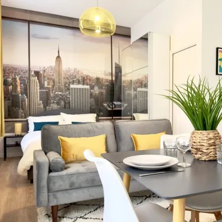 Rent this studio apartment on Paris in 18th Arrondissement, FR