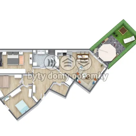 Rent this 4 bed apartment on K Šalomounu 3347/2 in 702 00 Ostrava, Czechia