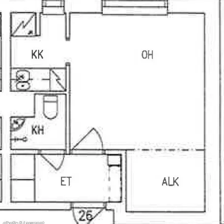 Rent this 1 bed apartment on Keskussairaalantie 7 in 40600 Jyväskylä, Finland
