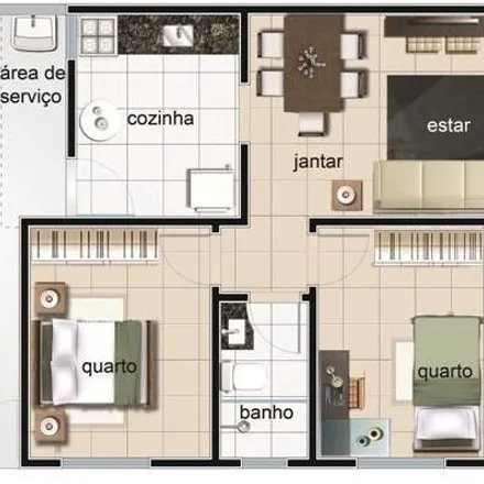 Buy this 2 bed apartment on Rua Mosaico in Santa Mônica, Belo Horizonte - MG
