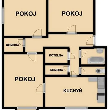 Rent this 1 bed apartment on Tyršova 449 in 471 25 Jablonné v Podještědí, Czechia