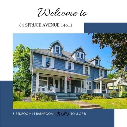 Rent this 3 bed apartment on 84 Spruce Avenue in City of Rochester, NY 14611
