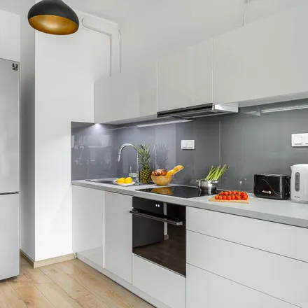 Rent this 1 bed apartment on Ludwika Rydygiera 14 in 01-793 Warsaw, Poland