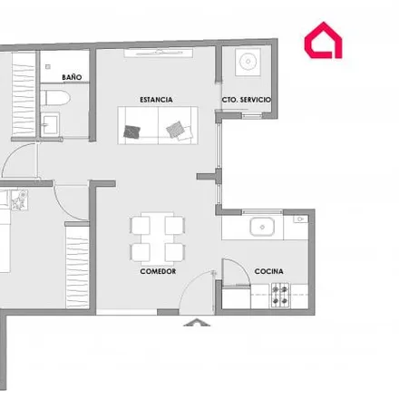 Buy this 2 bed apartment on Estancia 44 in Calle Antonio Van Dick 46, Colonia Nonoalco