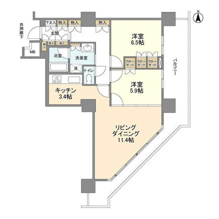 Image 2 - 環状三号線, Toyosu 5-chome, Koto, 135-0061, Japan - Apartment for rent